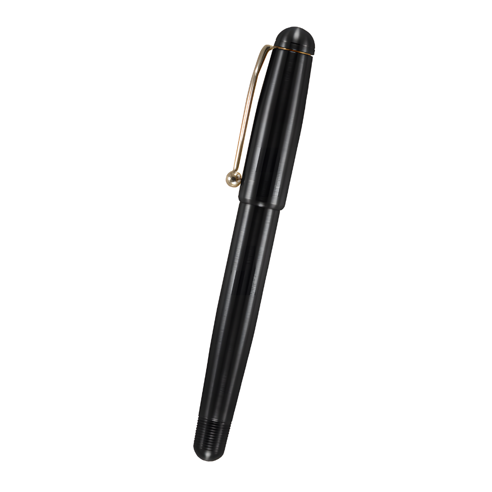 loclen classica brass fountain pen in matte black finishing