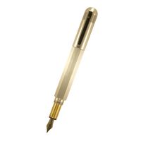 loclen hexa fountain pen in aluminum posted on a white background