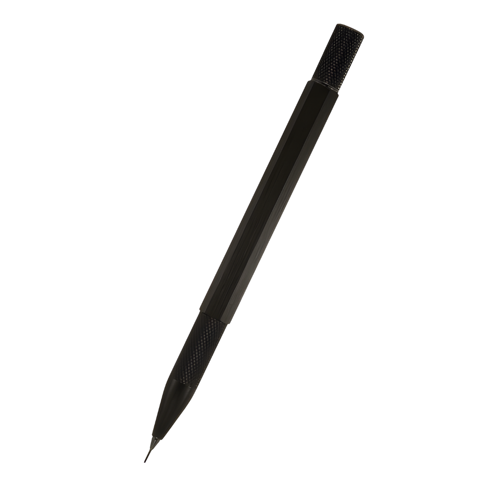 loclen tekno hex mechanical pencil in matte black finish