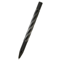 loclen tekno twist Black pen with textured design on a white background