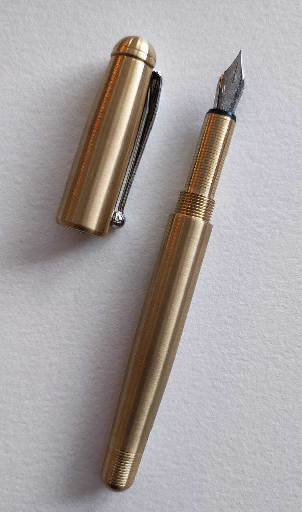 loclen classica fountain pen roller pen brass no cap